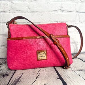 Dooney & Bourke Pink Pebble Grain Leather Crossbody Bag